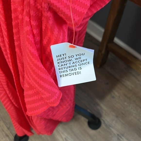 ASOS DESIGN Curve pleated batwing midi dress chevron texture Magenta sz 24 NWT - Picture 10 of 16